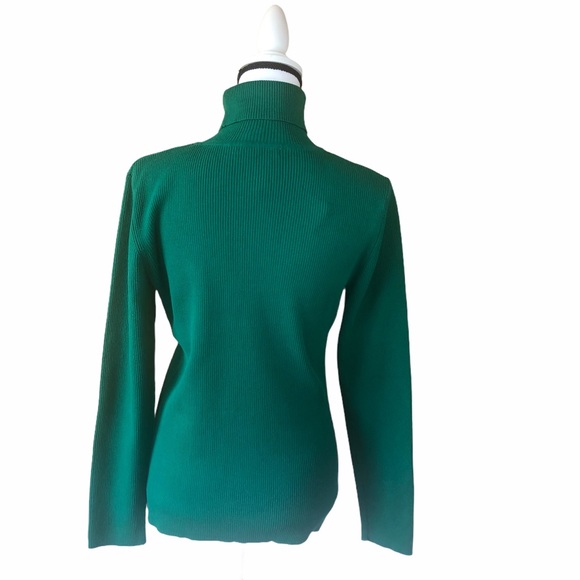 Style & Co Green Turtleneck Sweater Size XL - Picture 3 of 5